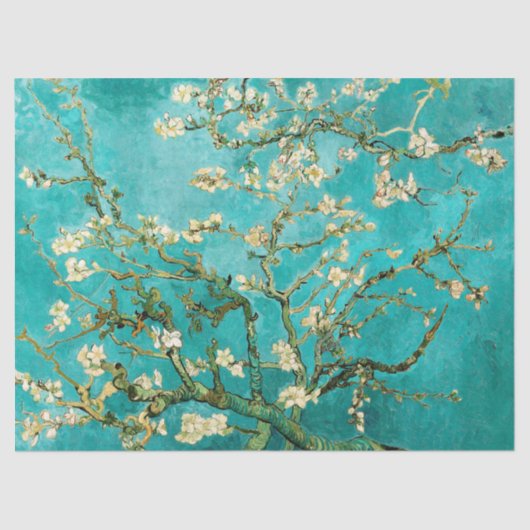 Van Gogh Floral Almond Tree Seidenpapier (Vorderseite)
