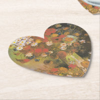 Van Gogh Florales Stillleben Rote Mohnblumen & Ros