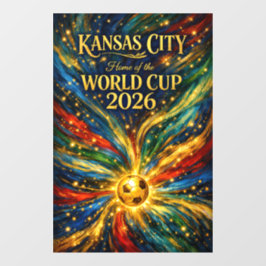 Van Gogh Fluid Art Print Kansas City World Cup  Fensteraufkleber