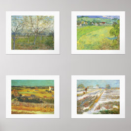Van Gogh Four Seasons Fine Art Landscapes Bilderwand Sets