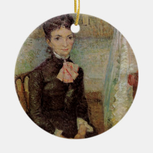 Van Gogh, Frau im Wiege, Vintage Kunst Keramikornament