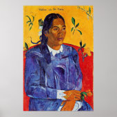 Van Gogh - Frau mit einer Blume Poster (Vorne)