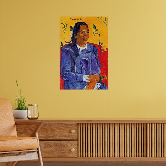 Van Gogh - Frau mit einer Blume Poster (Wohnzimmer 2)