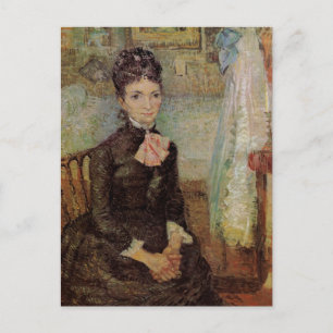 Van Gogh, Frau sitzt neben einer Wiege, Vintage Ku Postkarte