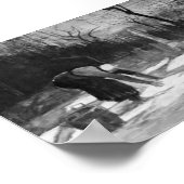 Van Gogh: Frauen verbreiten Wäsche auf einem Feld Poster (Ecke)