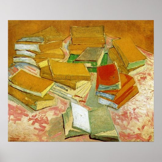 Van Gogh French Novels Still Life (F358) Poster (Vorne)
