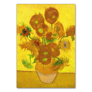 Van Gogh Fünfzehn Sonnenblumen in einer Vase Fine  Tischnummer