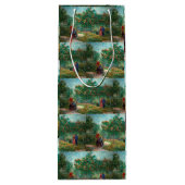 Van Gogh Garden in Montmartre Geschenktüte Für Weinflaschen (Rückseite)