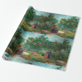 Van Gogh Garden in Montmartre mit Liebhabern Geschenkpapier (Ungerollt)