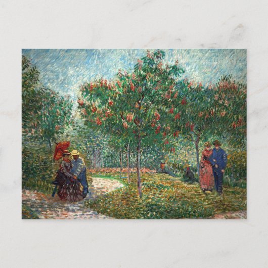 Van Gogh Garden in Montmartre Postkarte (Vorderseite)