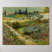 Van Gogh - Garten bei Arles Poster (Vorne)