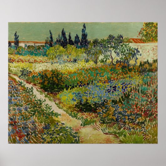 Van Gogh - Garten bei Arles Poster (Vorne)