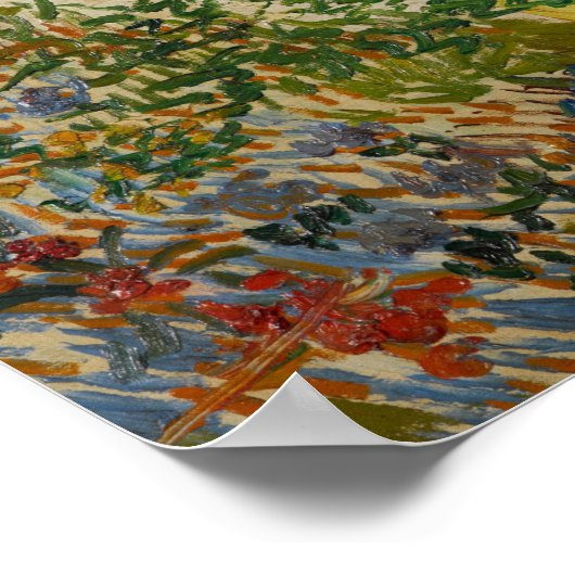 Van Gogh - Garten bei Arles Poster (Ecke)