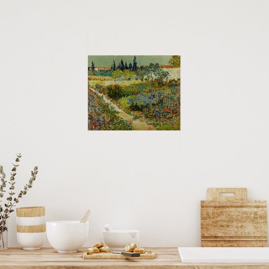 Van Gogh - Garten bei Arles Poster (Küche)