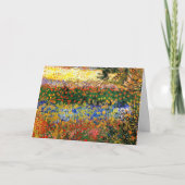 Van Gogh - Garten in Arles (auch Blühgarten genann Karte (Vorderseite)