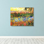 Van Gogh - Garten in Arles (auch Blühgarten genann Leinwanddruck (Insitu (Holzboden))