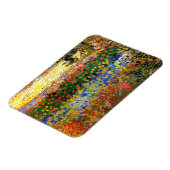 Van Gogh - Garten in Arles (auch Blühgarten genann Magnet (Linke Seite)