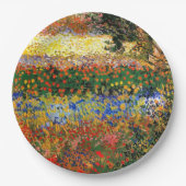 Van Gogh - Garten in Arles (auch Blühgarten genann Pappteller (Vorderseite)