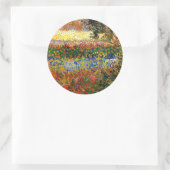 Van Gogh - Garten in Arles (auch Blühgarten genann Runder Aufkleber (Tasche)