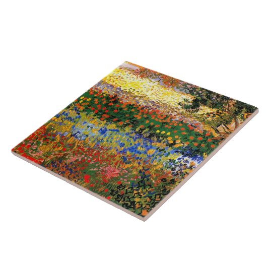 Van Gogh - Garten in Arles Fliese (Seite)