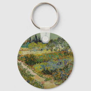 Van Gogh Garten in Arles Florale Impressionistin Schlüsselanhänger