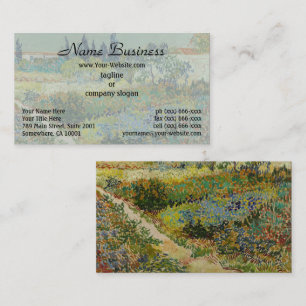 Van Gogh Garten in Arles Florale Impressionistin Visitenkarte