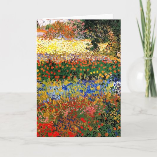 Van Gogh - Garten in Arles Karte (Vorderseite)