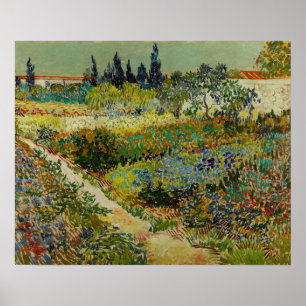 Van Gogh - Garten in Arles Poster