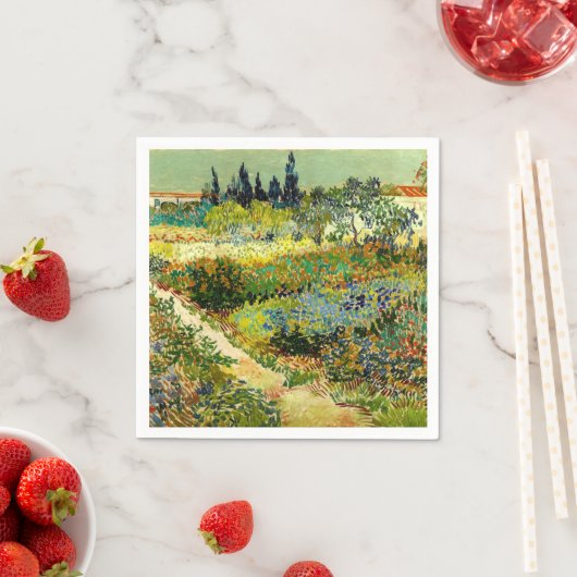 Van Gogh - Garten in Arles Serviette (Beispiel)