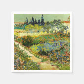 Van Gogh - Garten in Arles Serviette (Vorderseite)