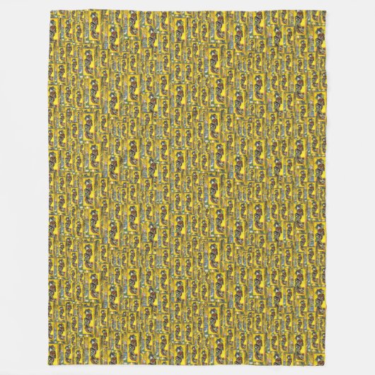 Van Gogh Geisha Fleecedecke (Vorderseite)
