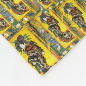 Van Gogh Geisha Fleecedecke (Ecke)