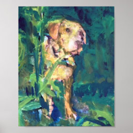 Van Gogh, Gelbe Labrador Poster