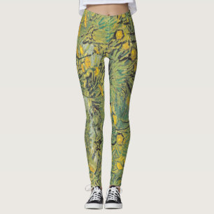 Van Gogh Gelbe Wiese - Klassische Blumenkunst Leggings