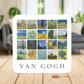 Van Gogh Gemälde Collage Getränkeuntersetzer