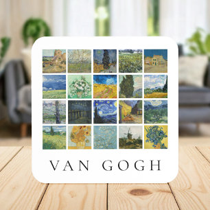 Van Gogh Gemälde Collage Getränkeuntersetzer