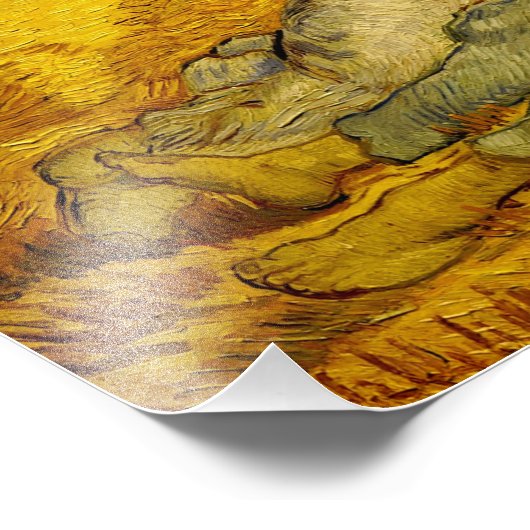 Van Gogh Gemälde der "Noon Erholung from Work" Fotodruck (Ecke)