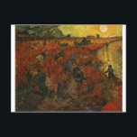 Van Gogh Gemälde: Der rote Weinberg Postkarte<br><div class="desc">Genießen Sie die Schönheit von Vincent van Gogh-Malereien jederzeit. Eine der berühmtesten Malereien,  das van Gogh Gemälde "der rote Weinberg" ist bunt und bleibt eine populäre Grafik für Verkauf heute.</div>