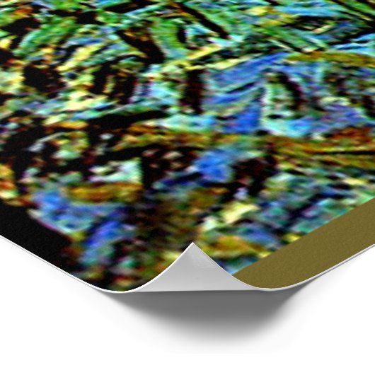 Van Gogh Gemälde, Ein Pfad im Wald Poster (Ecke)