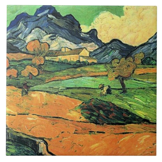 Van Gogh Gemälde, Mount Gaussier, Fliese (Vorderseite)
