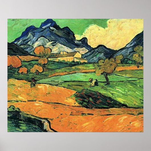 Van Gogh Gemälde, Mount Gaussier, Poster (Vorne)
