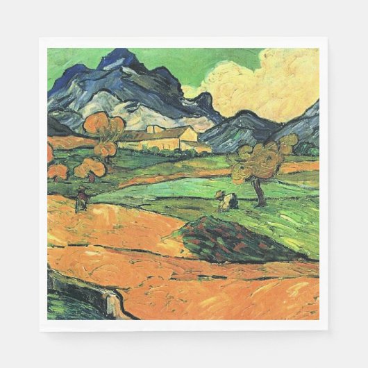 Van Gogh Gemälde, Mount Gaussier, Serviette (Vorderseite)