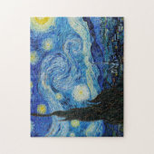 Van Gogh Gemälde of The Starry Night (1889) Puzzle (Vertikal)