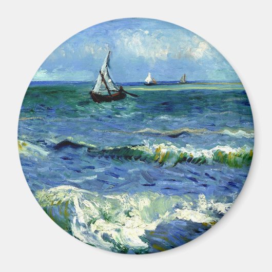 Van Gogh Gemälde, Seascape, Magnet (Vorne)