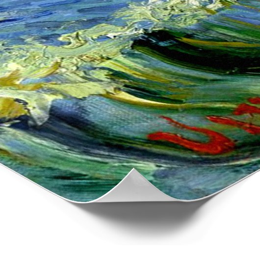 Van Gogh Gemälde, Seascape, Poster (Ecke)