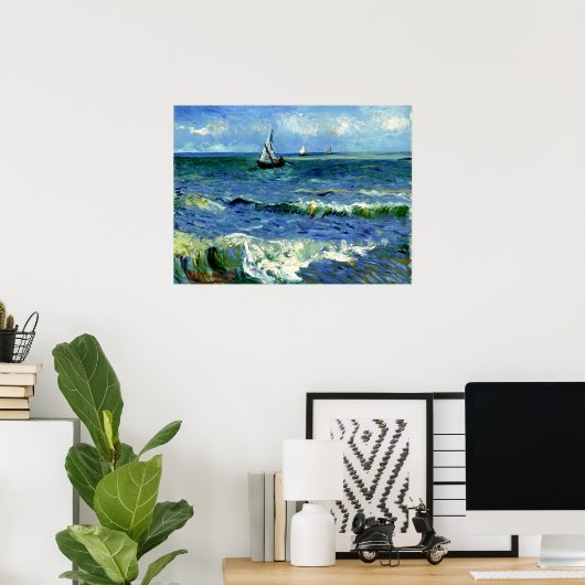 Van Gogh Gemälde, Seascape, Poster (Heimbüro)