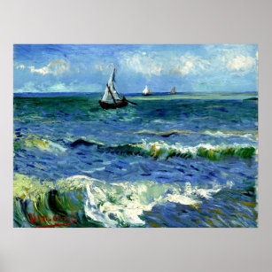 Van Gogh Gemälde, Seascape, Poster