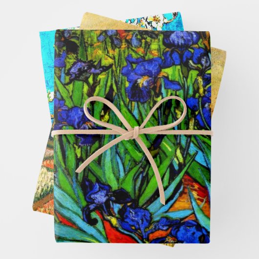 Van Gogh-Gemälde, Set von drei Geschenkpapier Set (Beispiel)