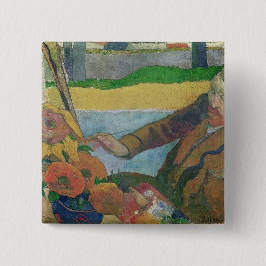 Van Gogh Gemälde-Sonnenblumen Paul Gauguin |, 1888 Button (Vorderseite)