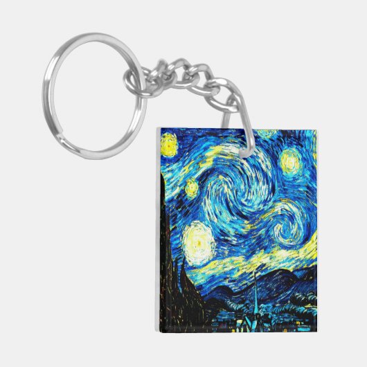 Van Gogh Gemälde, Starry Night Schlüsselanhänger (Vorderseite links)